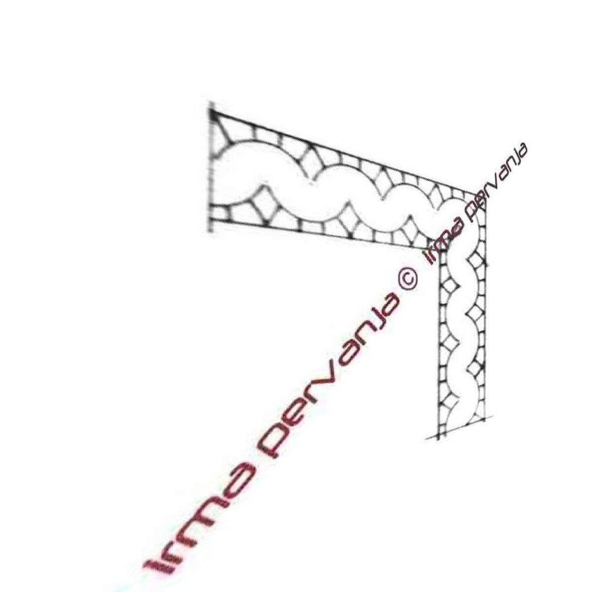 405202 - Corner for band lace -