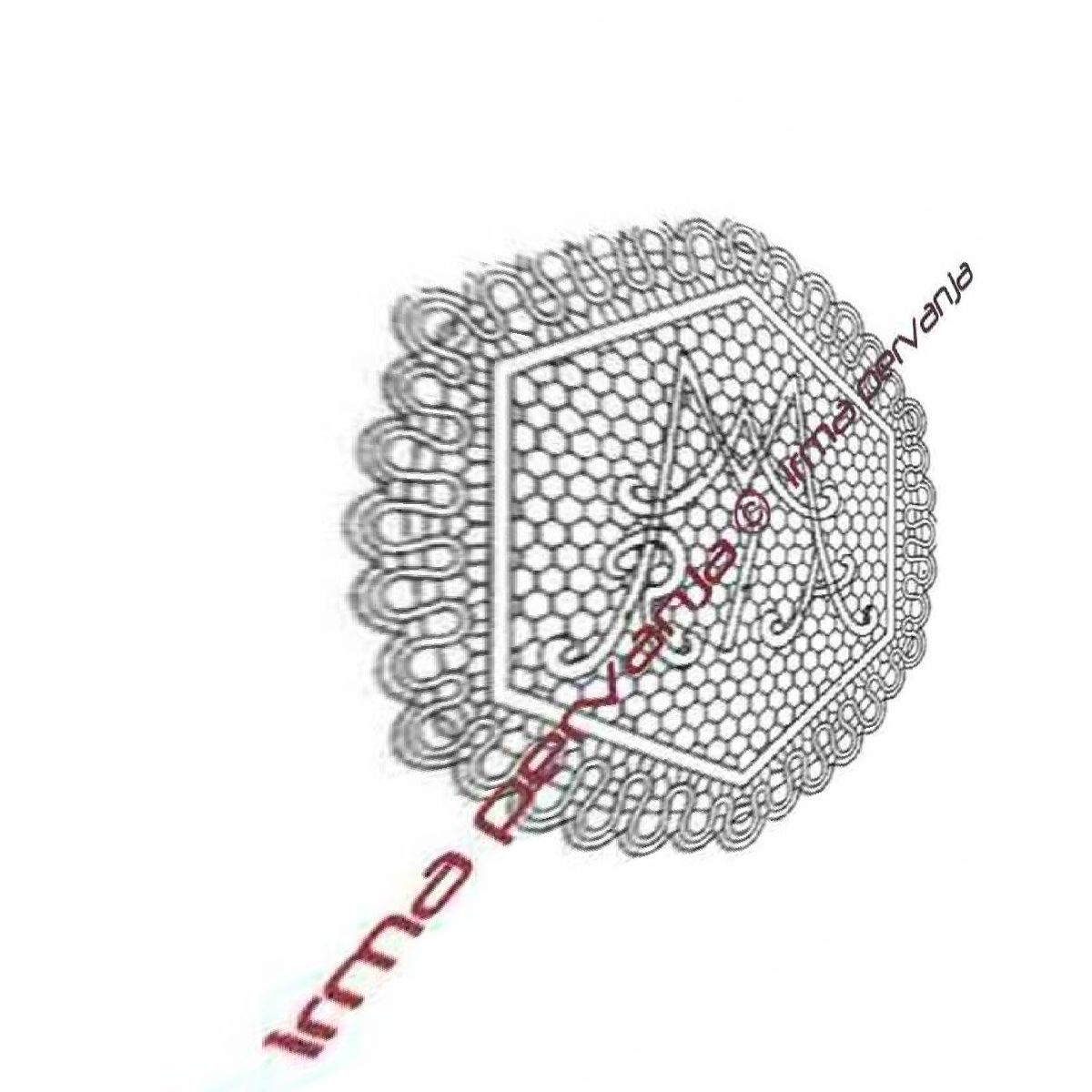 501102 - Marys Monogramm - 21 cm