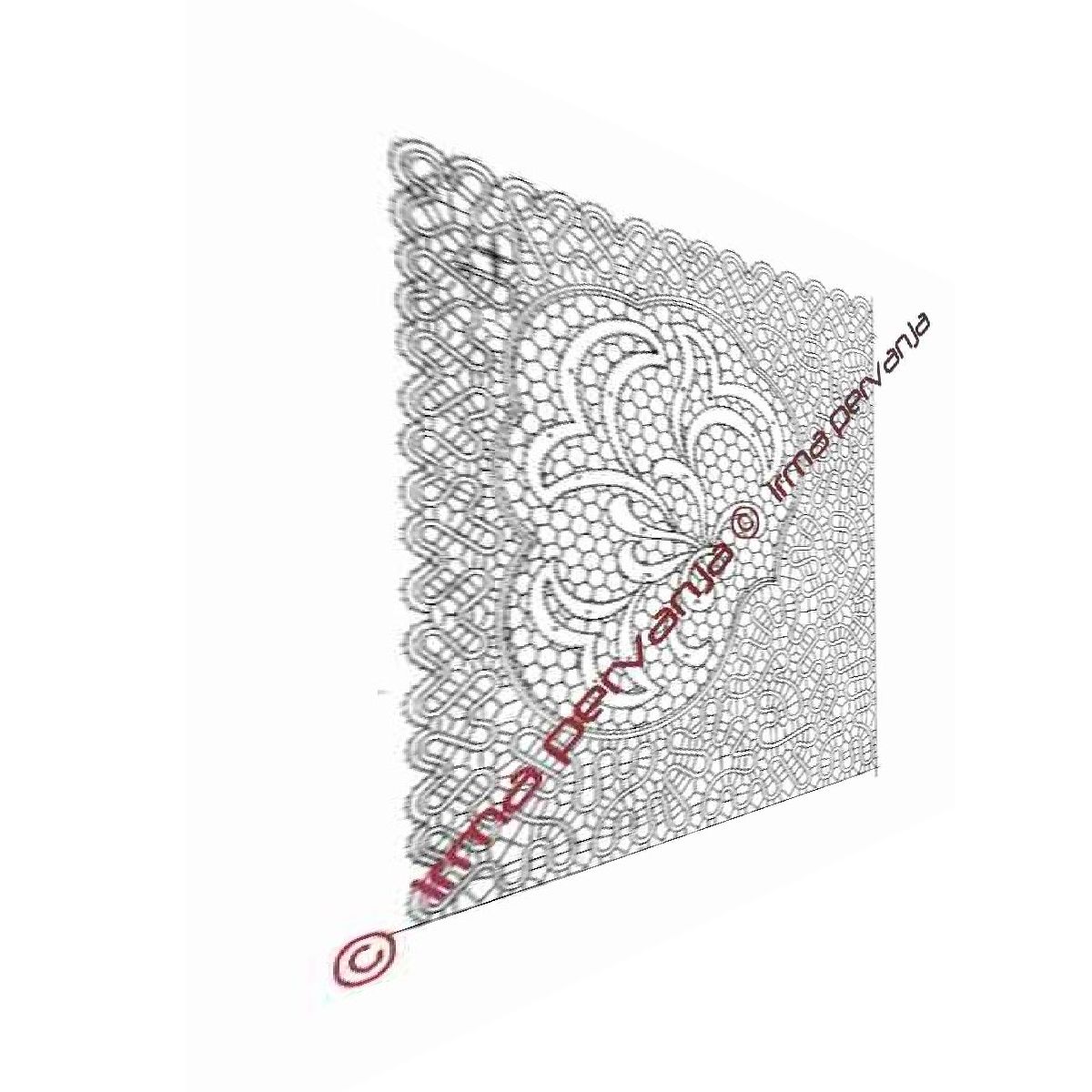 405701 - Mantel pequeño - 2x - 1/4 - 50 x 60 cm