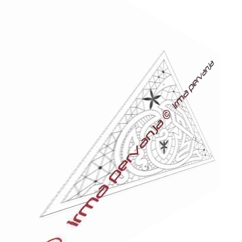 509601 - Jaslice za trikotni svečnik - 25 x 35,5 cm