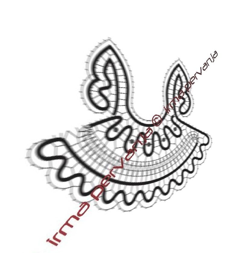 139304 - Vzorec za angelčka  - višina 6,5 cm