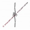 133001 - Buchzeichnung, Armreif - 22 cm